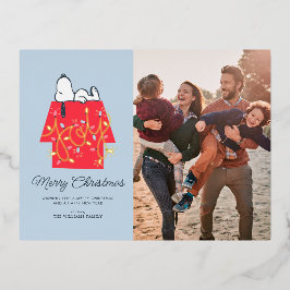 Peanuts | Snoopy's Holiday Dreamer Family Foto Folie Feestdagen Briefkaart