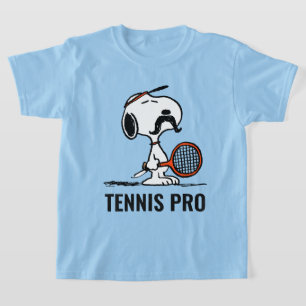 Peanuts Snoopy's Mustache Tennis spelen T-shirt