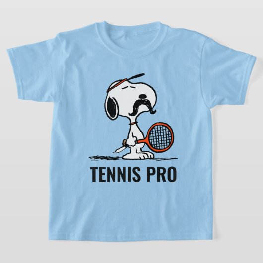 Peanuts | Snoopy's Mustache Tennis spelen T-shirt (Laagn)