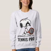 Peanuts | Snoopy's Mustache Tennis spelen Trui (Voorkant)