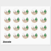 Peanuts | Spike versiert voor de feestdagen Ronde Sticker (Vel)