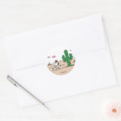 Peanuts | Spike versiert voor de feestdagen Ronde Sticker (Envelop)