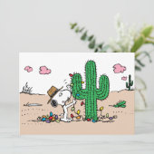 Peanuts | Spike versiert voor Kerstmis Feestdagenkaart (Staand voorkant)