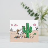 Peanuts | Spike versiert voor Kerstmis Feestdagenkaart (Staand voorkant)