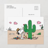 Peanuts | Spike versiert voor Kerstmis Feestdagenkaart (Voorkant / Achterkant)