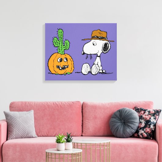 Peanuts | Spike's Desert Halloween Canvas Afdruk (Insitu (Woonkamer))