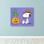 Peanuts | Spike's Desert Halloween Canvas Afdruk (Insitu (Houten vloer))