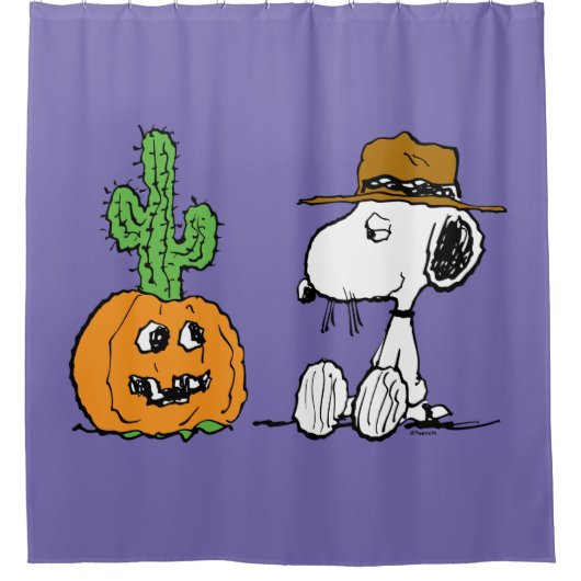 Peanuts | Spike's Desert Halloween Douchegordijn (Voorkant)