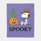 Peanuts | Spike's Desert Halloween Fleece Deken (Voorkant)