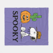 Peanuts | Spike's Desert Halloween Fleece Deken (Voorkant (Horizontaal))