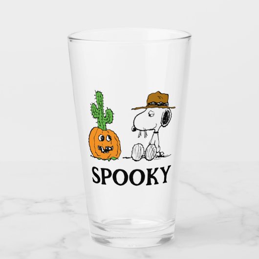 Peanuts | Spike's Desert Halloween Glas (Voorkant)