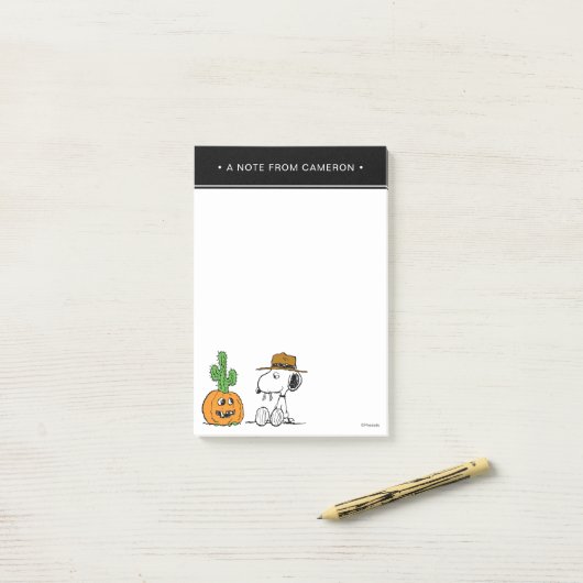 Peanuts | Spike's Desert Halloween Post-it® Notes (Op bureau)