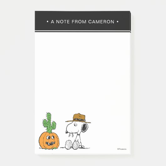 Peanuts | Spike's Desert Halloween Post-it® Notes (Voorkant)