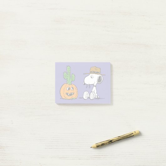 Peanuts | Spike's Desert Halloween Post-it® Notes (Op bureau)