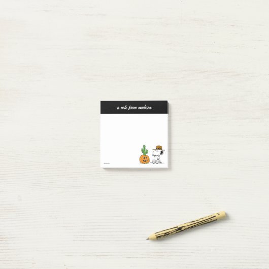 Peanuts | Spike's Desert Halloween Post-it® Notes (Op bureau)