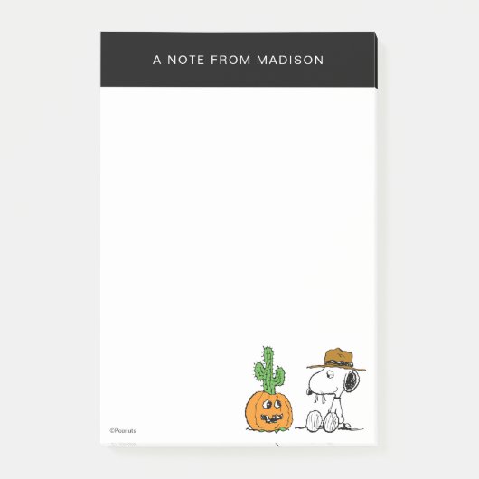 Peanuts | Spike's Desert Halloween Post-it® Notes (Voorkant)