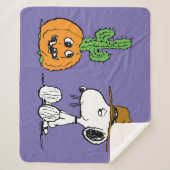 Peanuts | Spike's Desert Halloween Sherpa Deken (Voorkant)