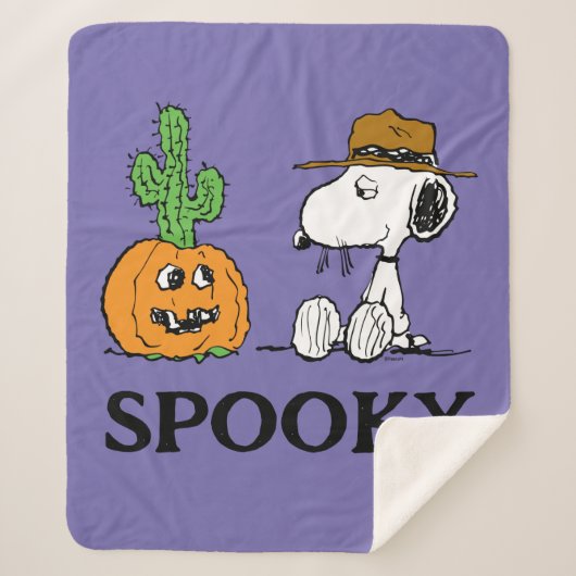 Peanuts | Spike's Desert Halloween Sherpa Deken (Voorkant)