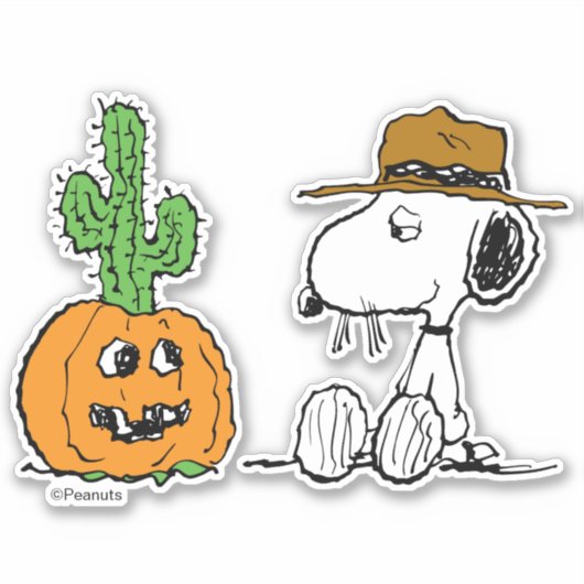 Peanuts | Spike's Desert Halloween Sticker (Voorkant)