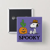 Peanuts | Spike's Desert Halloween Vierkante Button 5,1 Cm (Voorkant /achterkant)