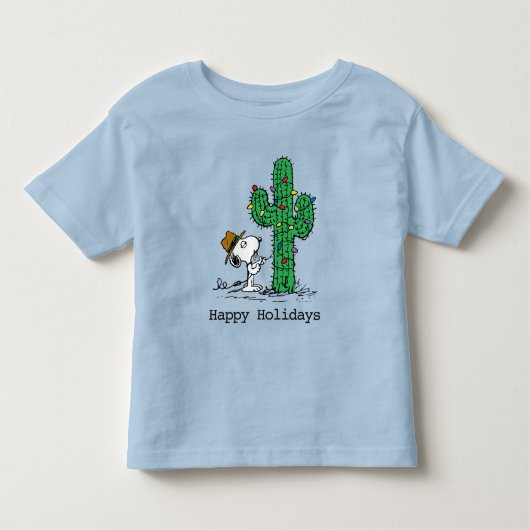 Peanuts | Spikes Kerstcactus Kinder Shirts (Voorkant)