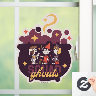 Peanuts Squad Ghouls Ketel Halloween Raamsticker