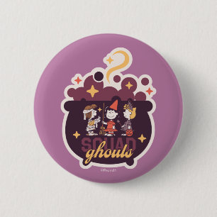 Peanuts Squad Ghouls Ketel Halloween Ronde Button 5,7 Cm