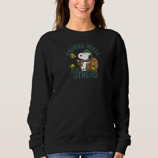 Peanuts St Patrick's Day Drink goed bij anderen R Trui (Voorkant)