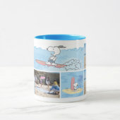 Peanuts | Strandvakantie | Fotocollage Mok (Midden)