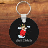 Peanuts The Flying Ace At Christmas  Sleutelhanger (Voorkant)