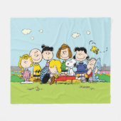 Peanuts | The Gang Around the Piano Fleece Deken (Voorkant (Horizontaal))