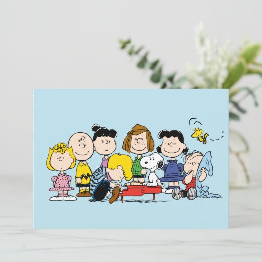 Peanuts | The Gang Around the Piano Kaart (Staand voorkant)
