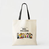 Peanuts | The Gang Greatest Teacher Personalized Tote Bag (Voorkant)