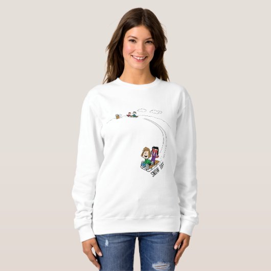 Peanuts | The Peanuts Gang Sled Riding Trui (Voorkant volledig)