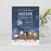 Peanuts | Uit deze wereld ruimte verjaardag Kaart (Staand voorkant)