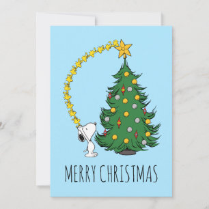 Peanuts   Vakantieboom   Voeg je foto's en namen t Feestdagenkaart