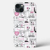 Peanuts | Valentijn Hart Liefde Patroon Case-Mate iPhone Case (Achterkant)