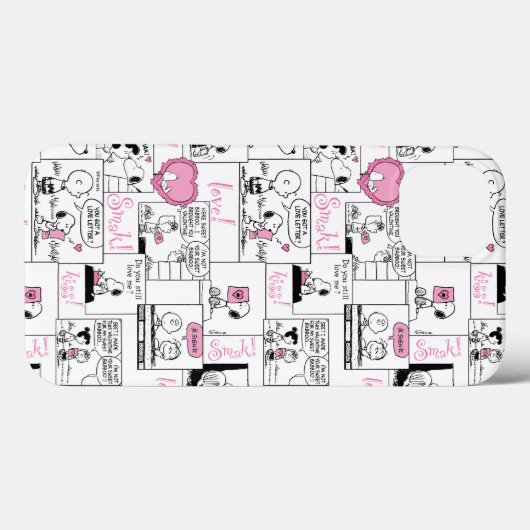 Peanuts | Valentijn Hart Liefde Patroon Case-Mate iPhone Case (Achterkant (horizontaal))