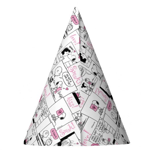 Peanuts | Valentijn Hart Liefde Patroon Feesthoedjes (Achterkant)