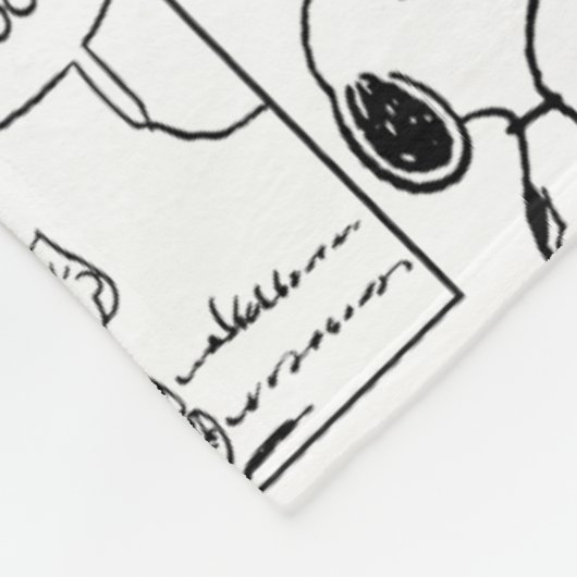 Peanuts | Valentijn Hart Liefde Patroon Fleece Deken (Hoek)