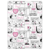 Peanuts | Valentijn Hart Liefde Patroon Klembord (Achterkant)