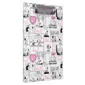 Peanuts | Valentijn Hart Liefde Patroon Klembord (Rechts)