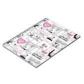 Peanuts | Valentijn Hart Liefde Patroon Notitieboek (Linkerzijde)