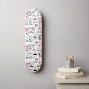 Peanuts Valentijn Hart Liefde Patroon Persoonlijk Skateboard