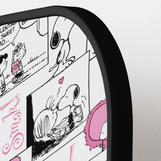 Peanuts | Valentijn Hart Liefde Patroon Pickleball Paddle (Links Detail)