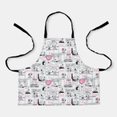 Peanuts | Valentijn Hart Liefde Patroon Schort (Voorkant)