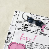 Peanuts | Valentijn Hart Liefde Patroon Strandlaken (In situ)