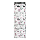 Peanuts | Valentijn Hart Liefde Patroon Thermosbeker (Achterkant)