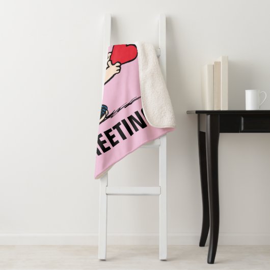 Peanuts | Valentijnsdag Charlie Brown Sherpa Deken (In situ)