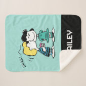 Peanuts | VALENTIJNSDAG | Lucy & Schröder Sherpa Deken (Voorkant (horizontaal))